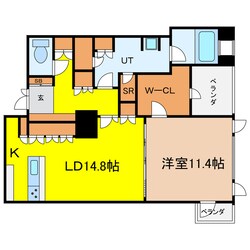 アルグラッド・ザ・タワー心斎橋の物件間取画像